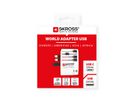 SKROSS Adaptateur de voyage USB A/C MUV avec USB, monde