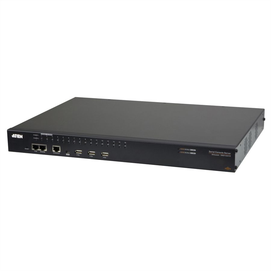 ATEN SN0132O Serveur console série à 32 ports avec double alimentation/réseau local