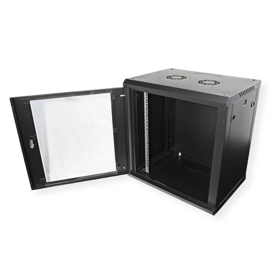ROLINE 19" Boîtier mural Basic Plus 12U, 600x450 LxP noir
