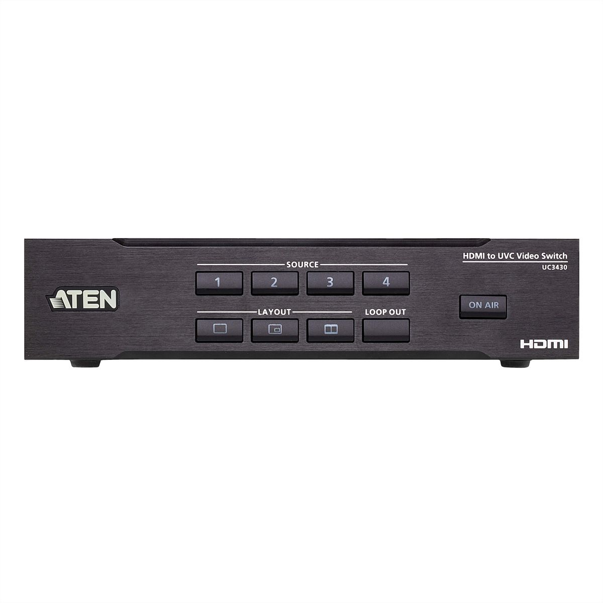 ATEN UC3430 CAMLIVE™ PRO 4K Commutateur vidéo HDMI vers USB, 4 entrées