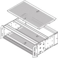 Plaque de recouvrement EuropacPRO SCHROFF pour boulonnage au panneau latéral robuste, 84 HP, 275 mm
