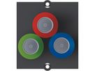 BACHMANN cadre BNC femelle / femelle rouge / bleu / vert
