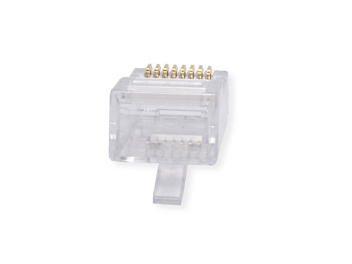 ROLINE Connecteur modulaire non blindé Cat.6A (Classe EA), pour câble solide/tresse, 10 unités