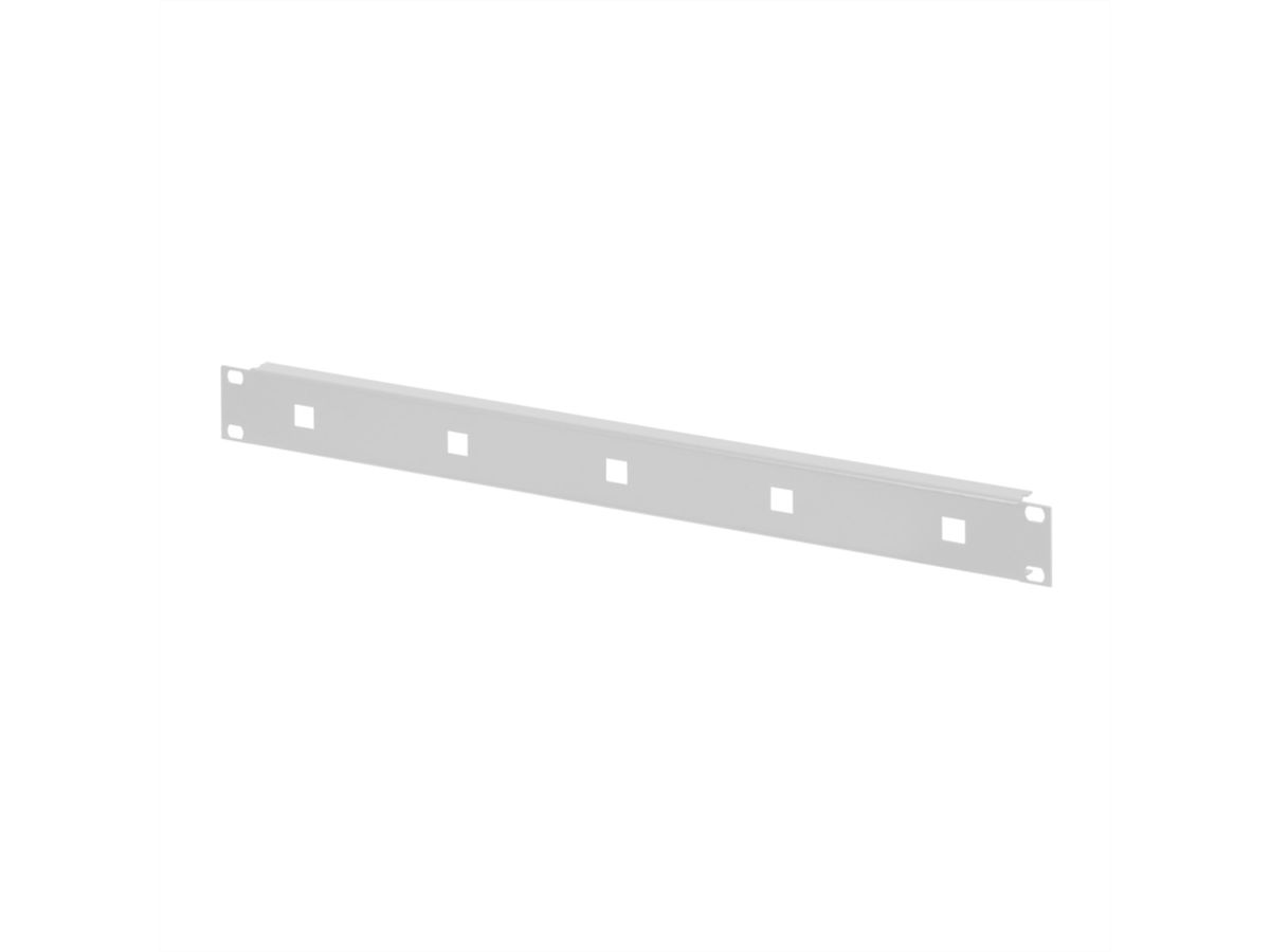 SCHROFF 19" Face avant pour œillets de câbles, 1,5 mm, acier, RAL 7035