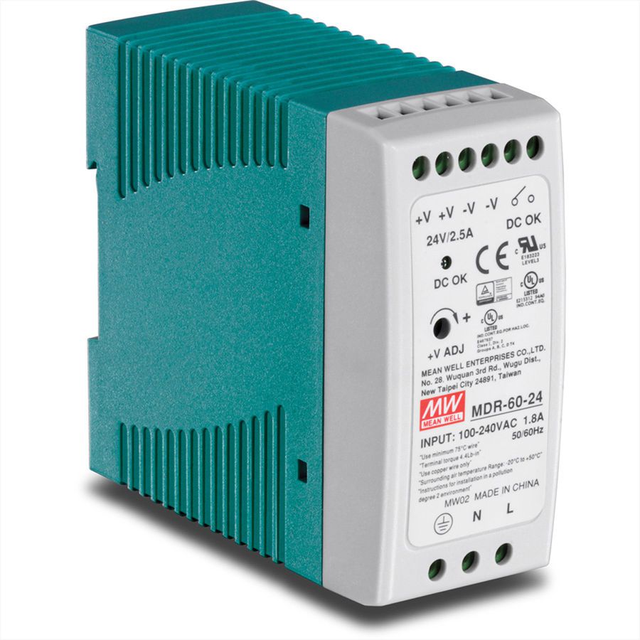 TRENDnet TI-M6024 Alimentation rail DIN électrique à sortie simple 60W