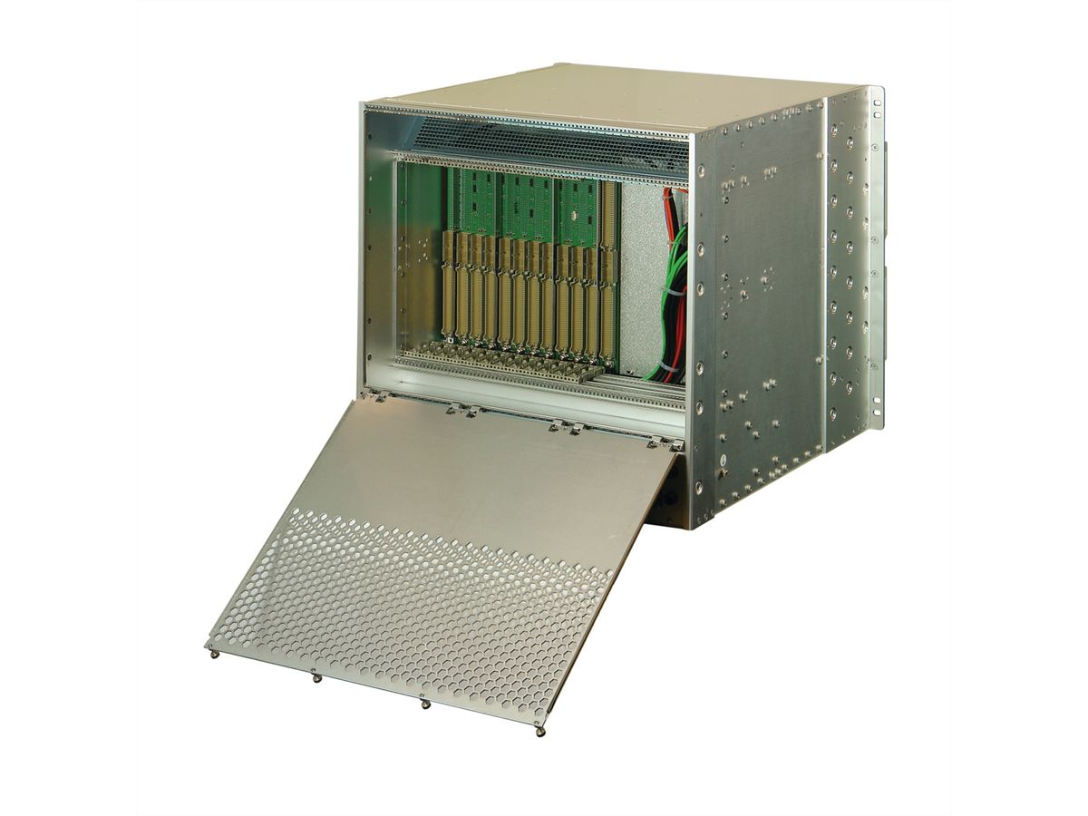 SCHROFF VME64x System, Rugged, 10 U, 12 slots, Pluggable PSU
