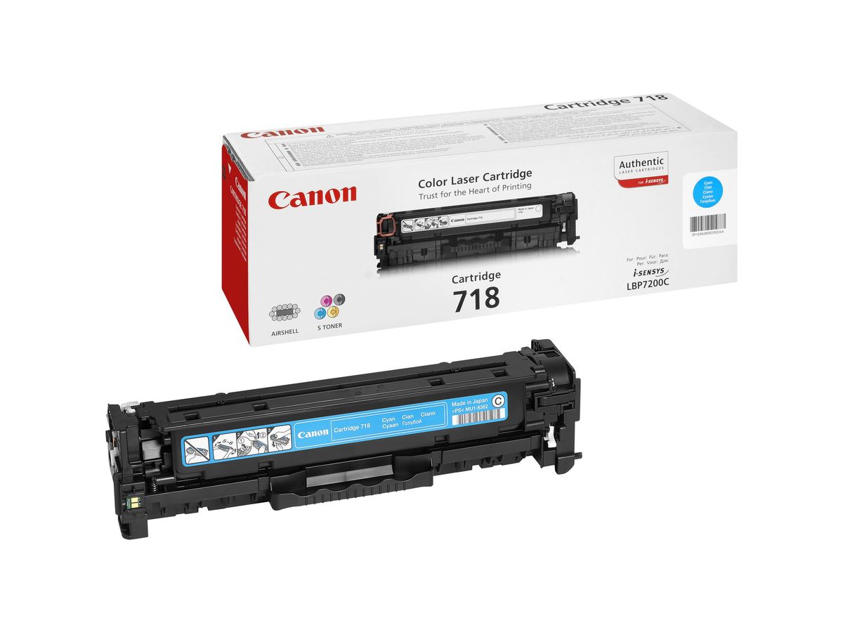 Canon CRG-718 C Cartouche de toner 1 pièce(s) Original Cyan