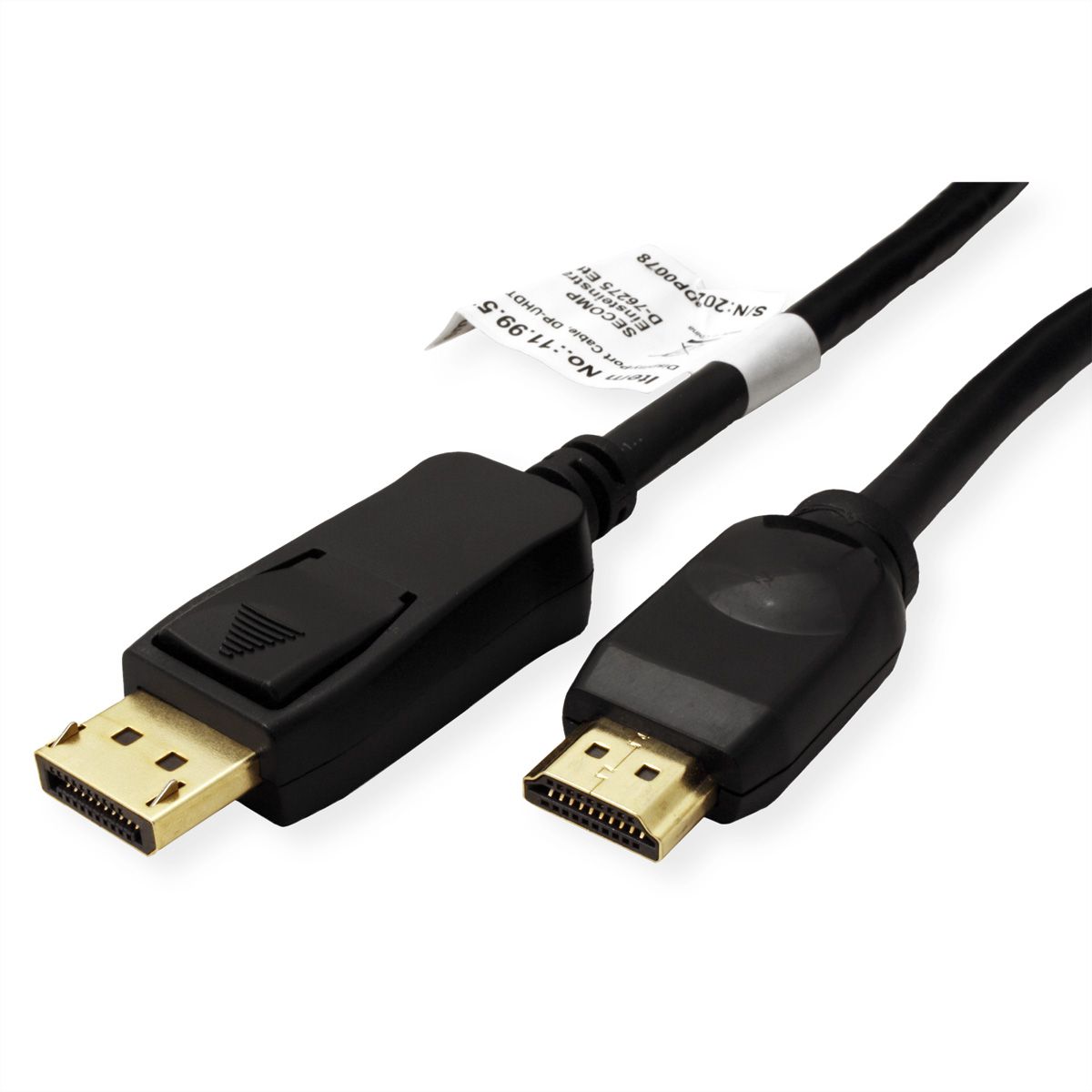 VALUE Câble DisplayPort DP - UHDTV, M/M, noir, 3 m