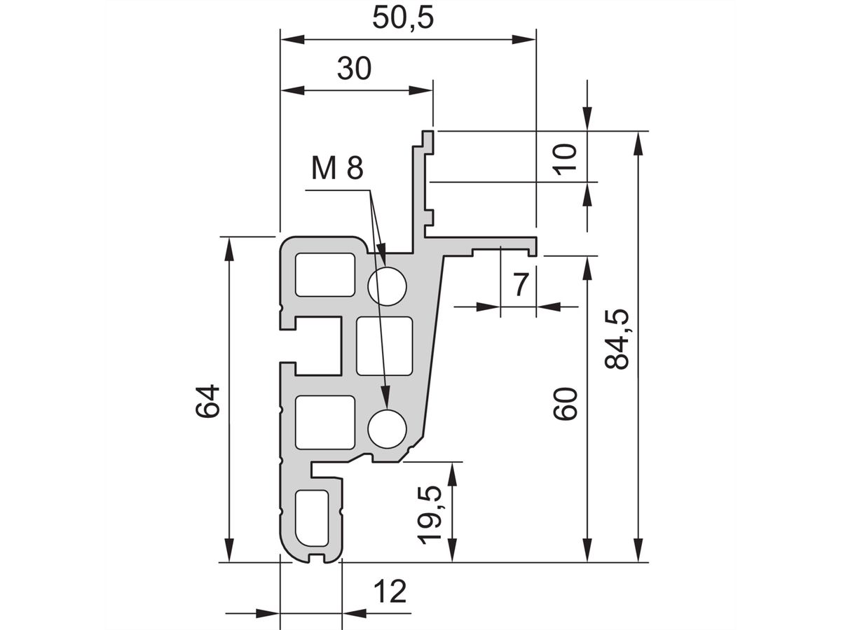 Cadre d'armoire Novastar SCHROFF, Universal Heavy-Duty, 12 U 553W 800D