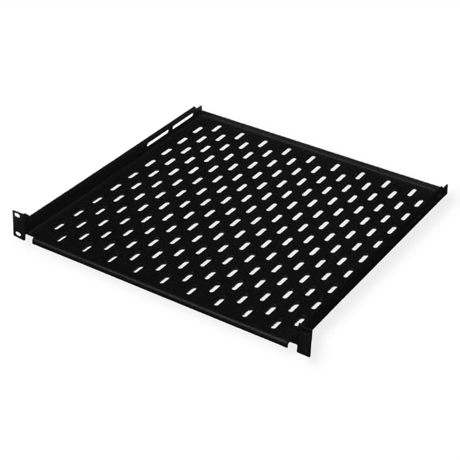 CONTEG Etagère 19", 1U, noire, 435 x 250 mm, max. 15kg
