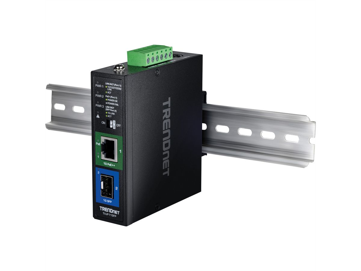 TRENDnet TI-UF11SFP Interne 1000Mbit/s Noir convertisseur de support réseau