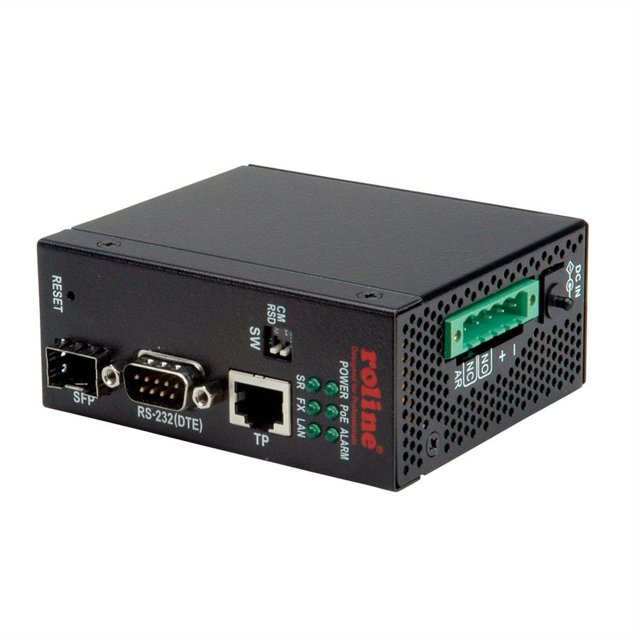 ROLINE Convertisseur industriel Ethernet - sériel RS-232