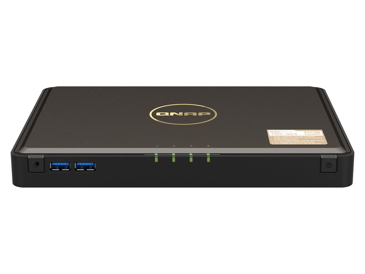 QNAP TBS-464 NAS Bureau Ethernet/LAN Noir N5105