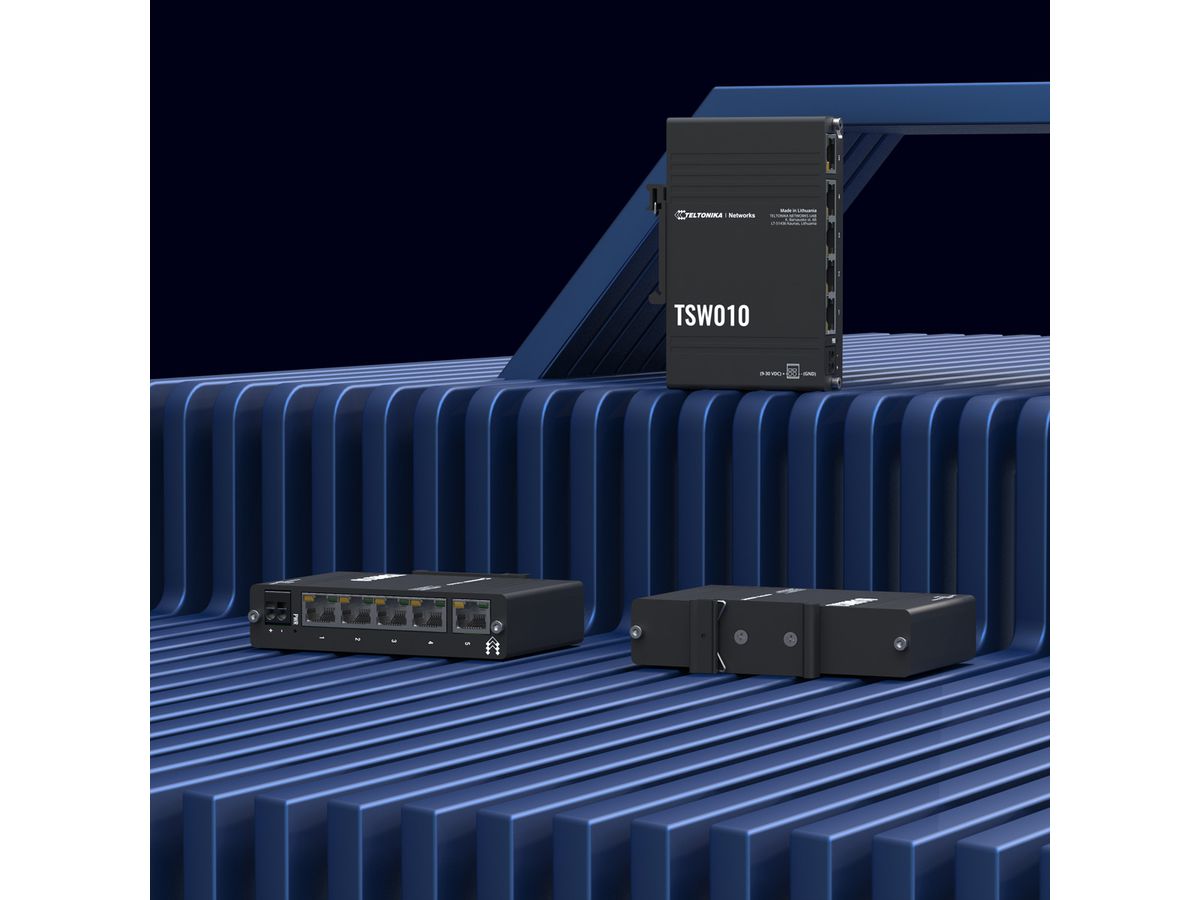 TELTONIKA TSW010 Switch Gigabit Rail DIN
