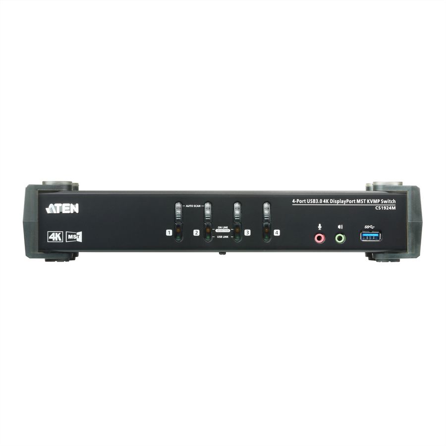 ATEN CS1924M Commutateur KVMP™ MST DisplayPort 4K 4 ports USB 3.0