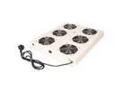 ROLINE 19" Unité de ventilation de toit, 6 ventilateurs, ON/OFF, pour baie serveur par série, gris