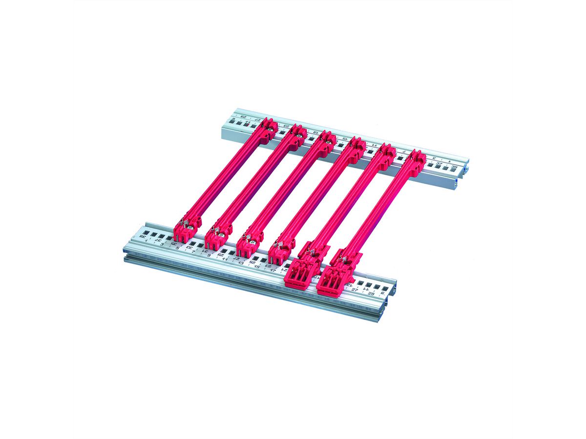 SCHROFF Guide-cartes type accessoire 2mm rouge