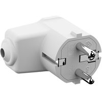 BACHMANN Connecteur coudé à monter blanc