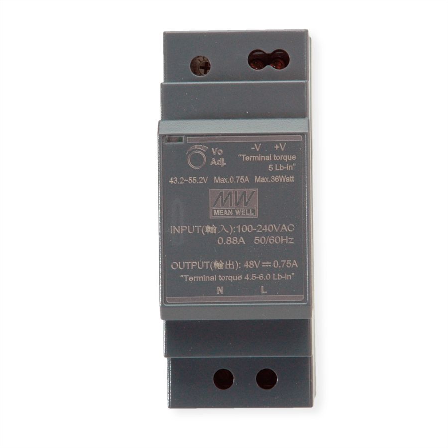 MEAN WELL HDR-30-48 Bloc d'alimentation sur rail DIN 30 W 48 V CC