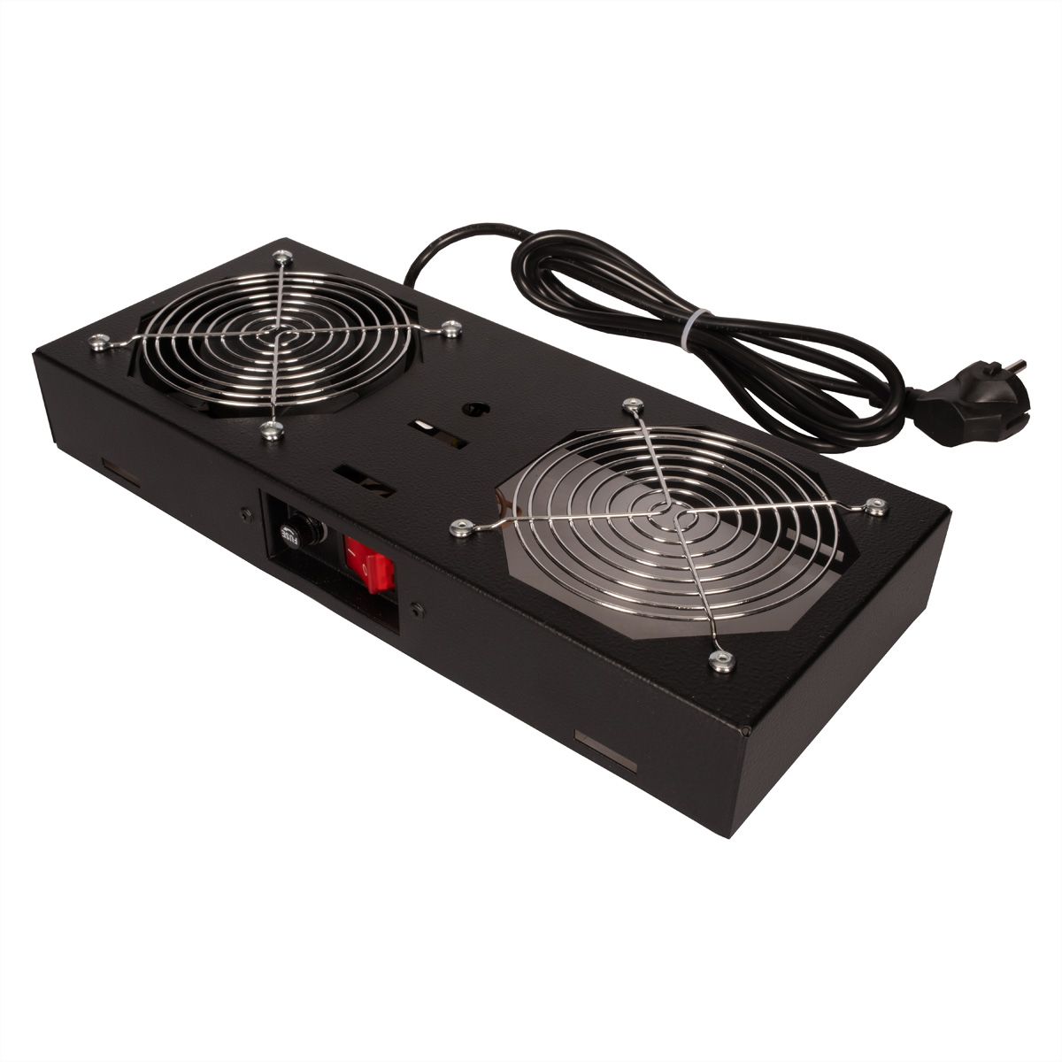 ROLINE 19" Unité de ventilation, 1 ventilateur, pour boîtier mural, noir