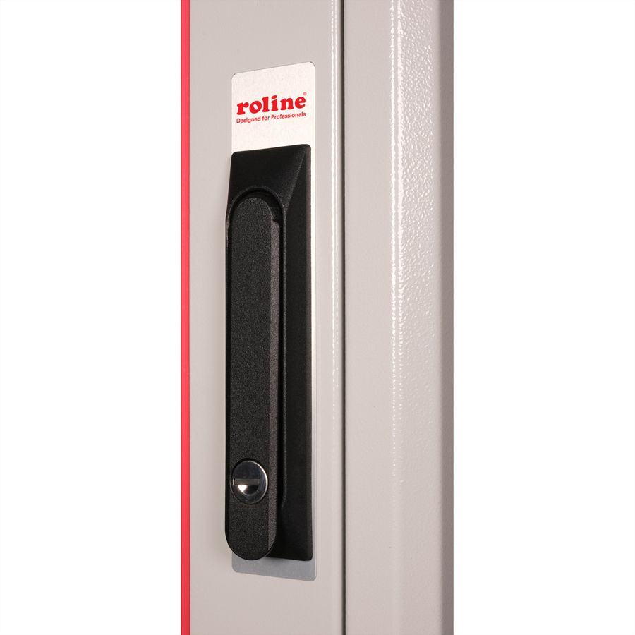 ROLINE 19" Baie réseau Basic 42U, 800x800 LxP Porte verre gris