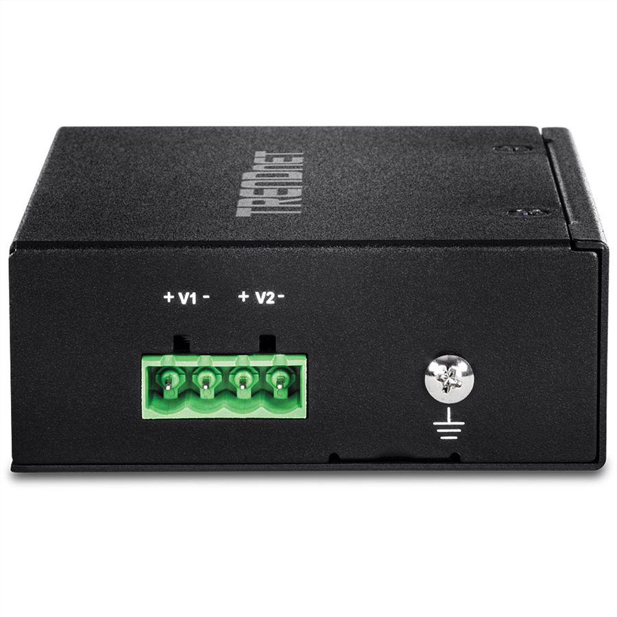 TRENDnet TI-PE50 Switch Rail DIN Fast Ethernet PoE+ industriel à 5 ports
