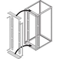 Cache de séparation d'air SCHROFF, kit de panneaux avant, pour largeur d'armoire 800 mm, avec découpes latérales pour passage de câbles