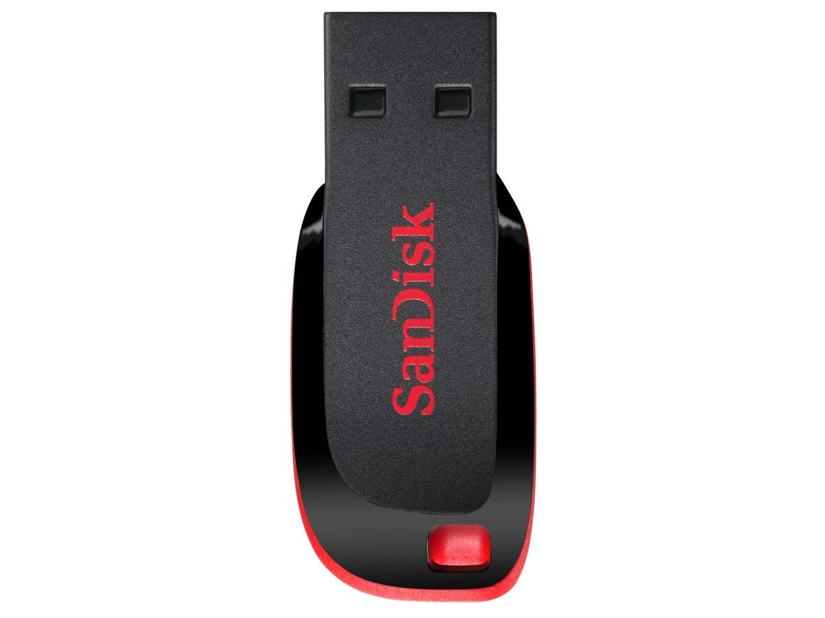 SanDisk Cruzer Blade lecteur USB flash 128 Go USB Type-A 2.0 Noir, Rouge