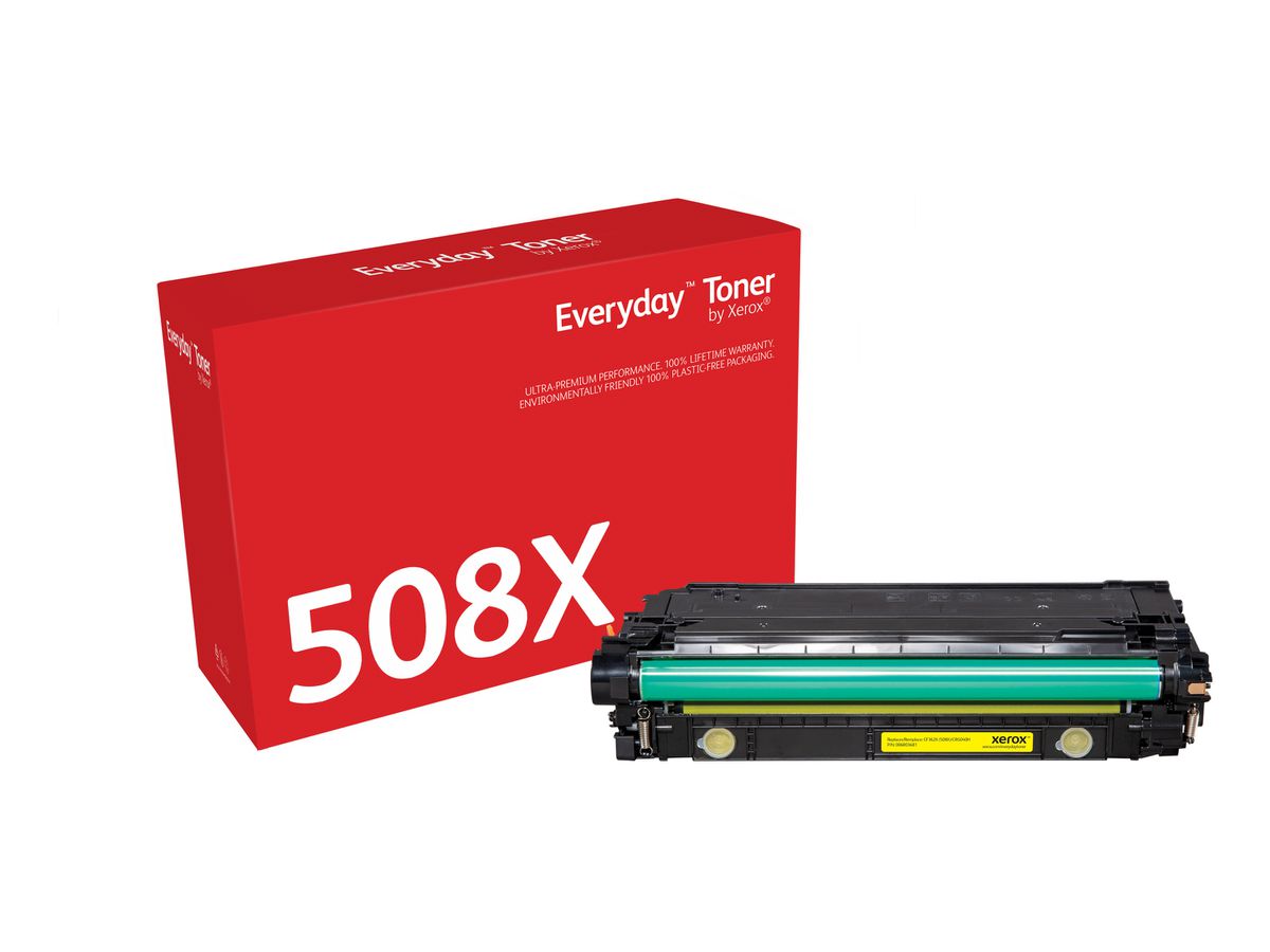 Everyday Toner Jaune ™ de Xerox compatible avec HP 508X (CF362X/ CRG-040HY), Grande capacité