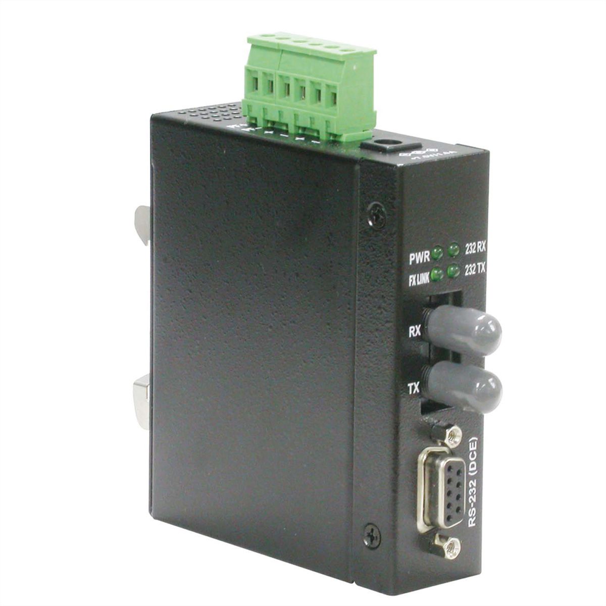 ROLINE Convertisseur industriel RS232 - 100Base-FX, ST