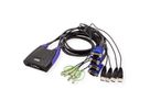 ATEN CS64US Switch KVM VGA, USB, Audio, 4 ports