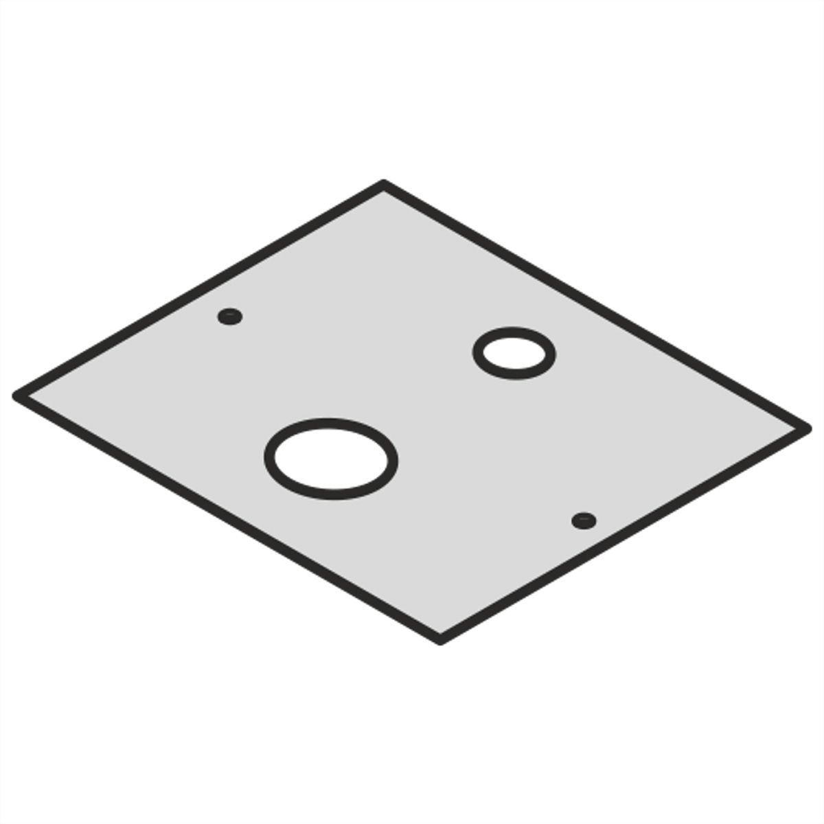 Plaque de passage de câbles pour boîtier LAN SCHROFF pour petit boîtier en fibre optique, INTERSCALE M 44H 133B 133T