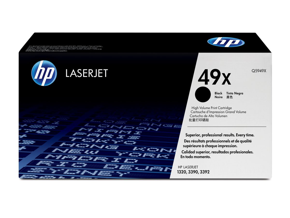 HP 49X toner LaserJet noir grande capacité authentique