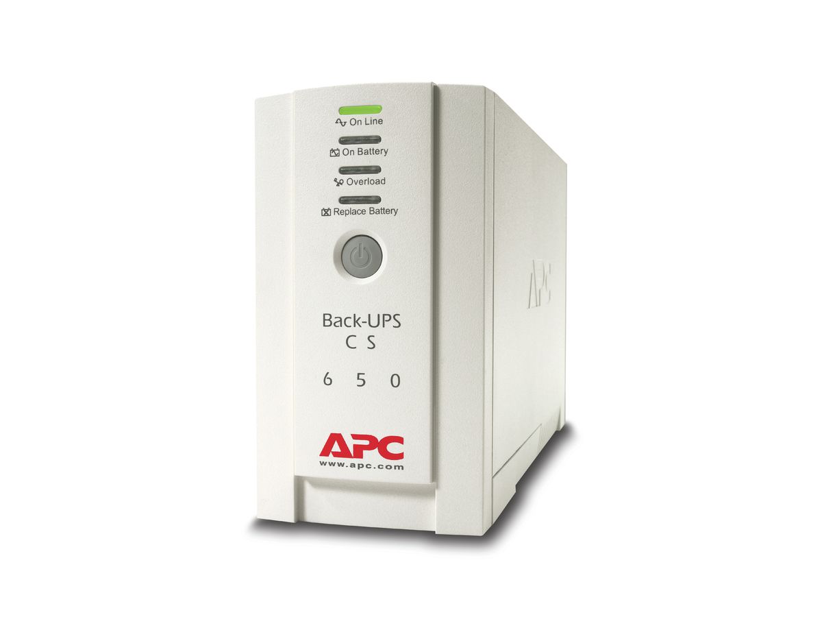 APC Back-UPS Veille 650VA 4sortie(s) CA Tour Beige alimentation d'énergie non interruptible