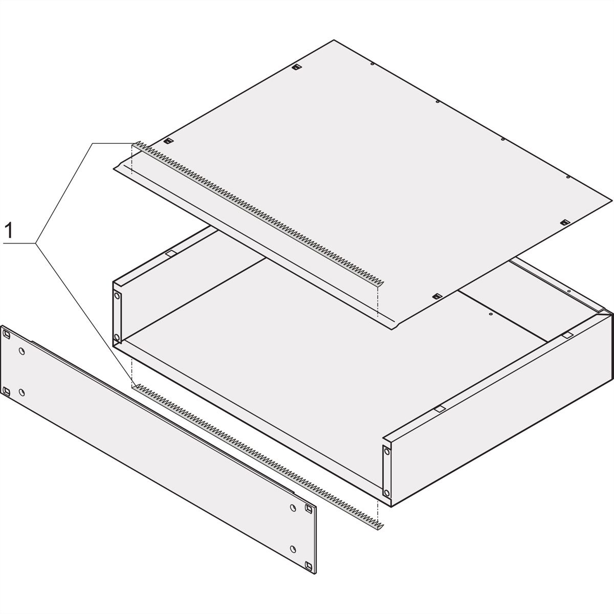 Kit de blindage CEM MultipacPRO SCHROFF, version aluminium