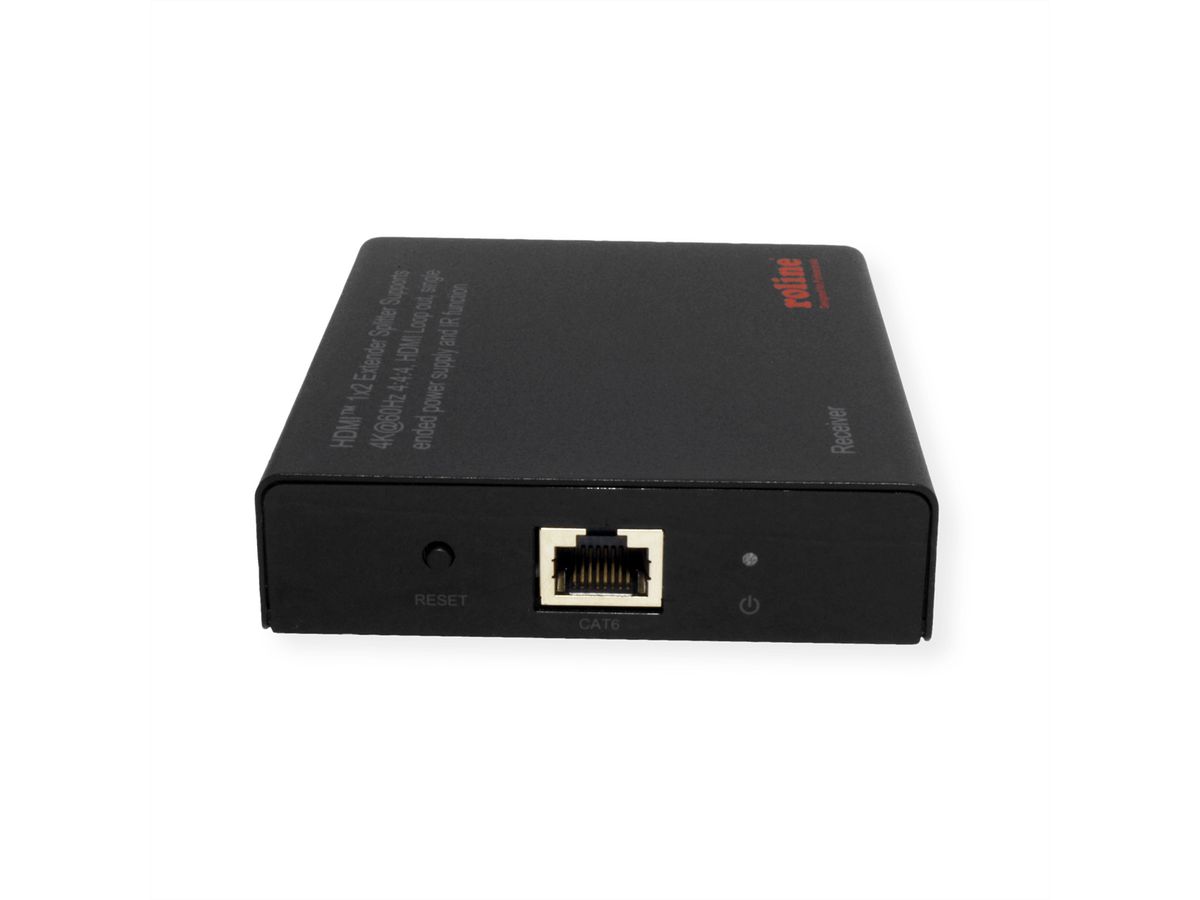ROLINE Prolongateur/Splitter HDMI, 1x2 via Cat.6A, 70m, 4K60Hz