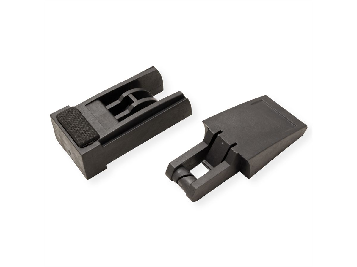 SCHROFF Pied basculant pour châssis, plastique, RAL 7016