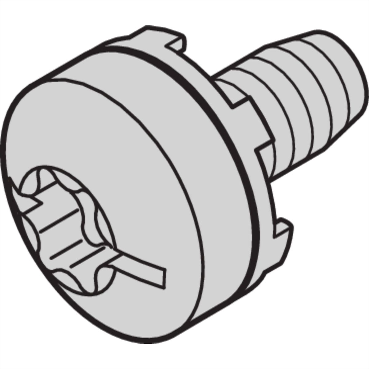 SCHROFF Vis Taptite M6 x 10
