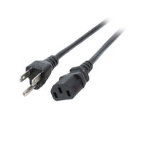 Câble d'alimentation NEMA-5 - C13 pour les USA, noir, 1,8 m