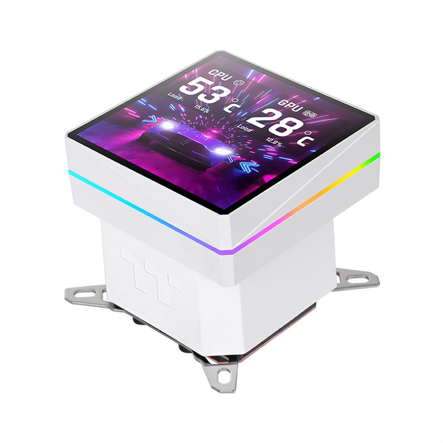 Thermaltake TH360 V3 Ultra ARGB Sync AIO Refroidisseur liquide pour processeur, blanc