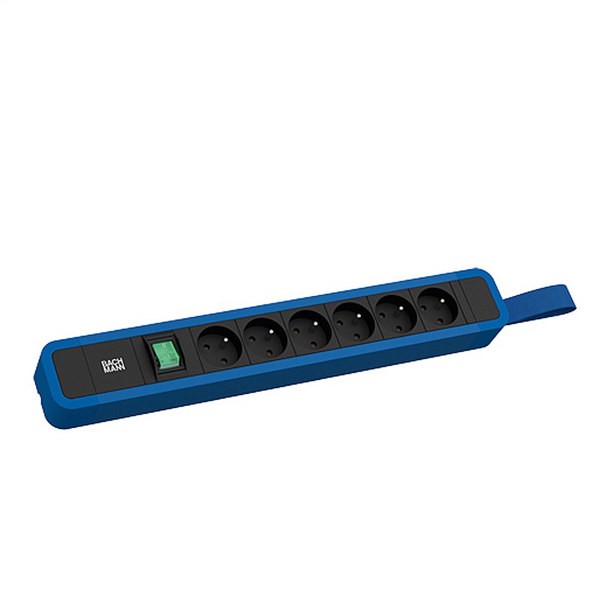 BACHMANN PRIMO 2 6xUTE 1xinterrupteur avec boucle 2,0m CEE7/7 RAL5010