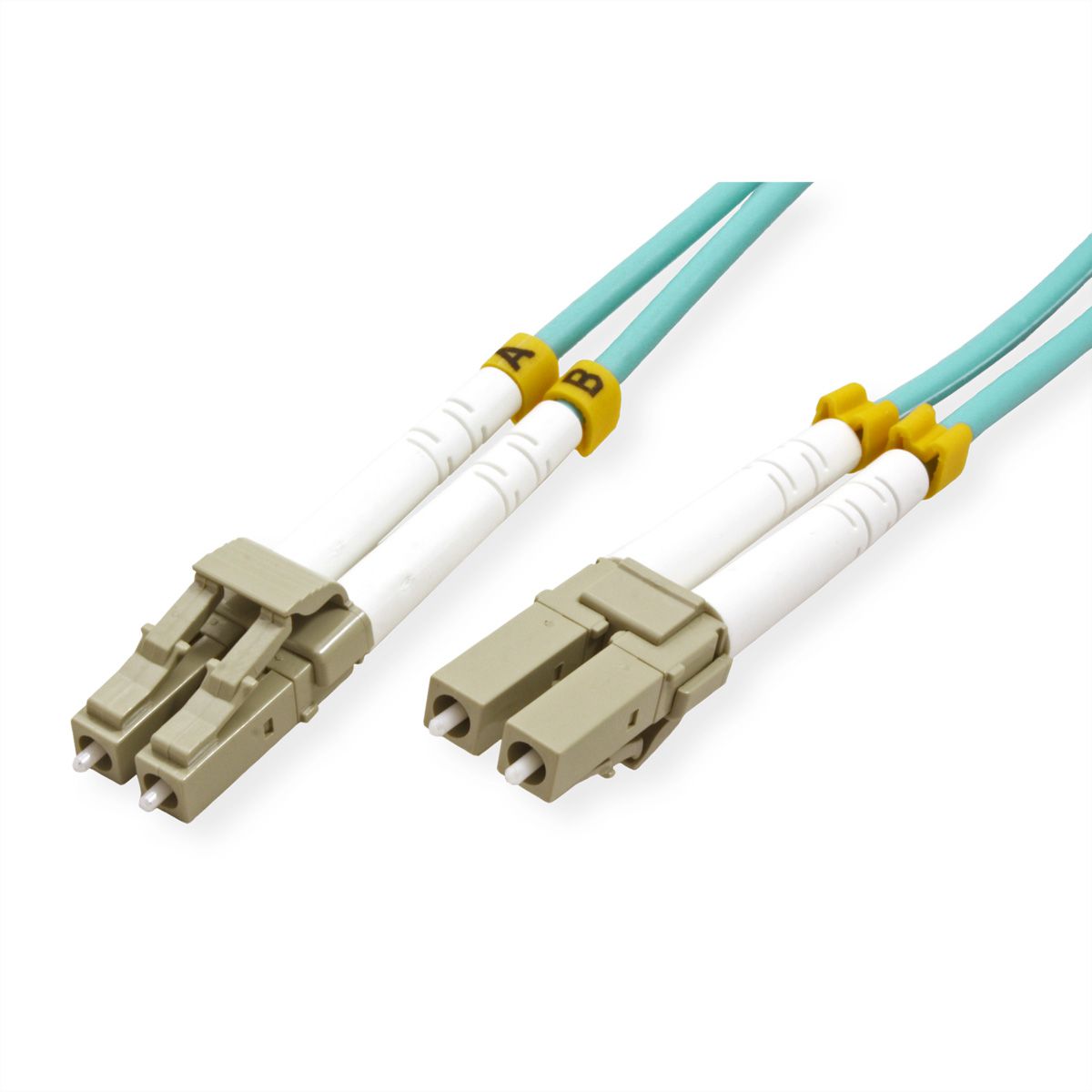VALUE Câble FO 50/125µm, LC/LC, OM3, LSOH, turquoise, 1 m