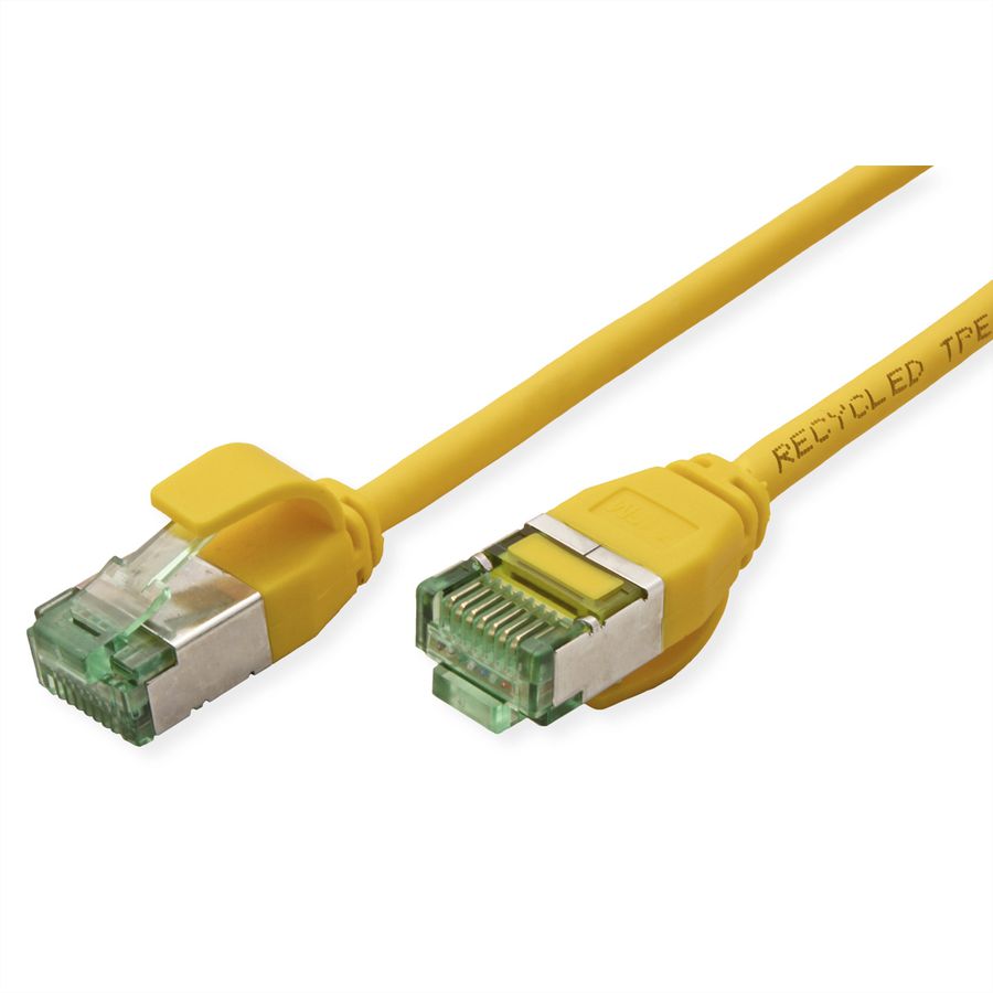 ROLINE RM Cordon DataCenter U/FTP Cat.6A (Classe EA), slim, jaune, 2 m