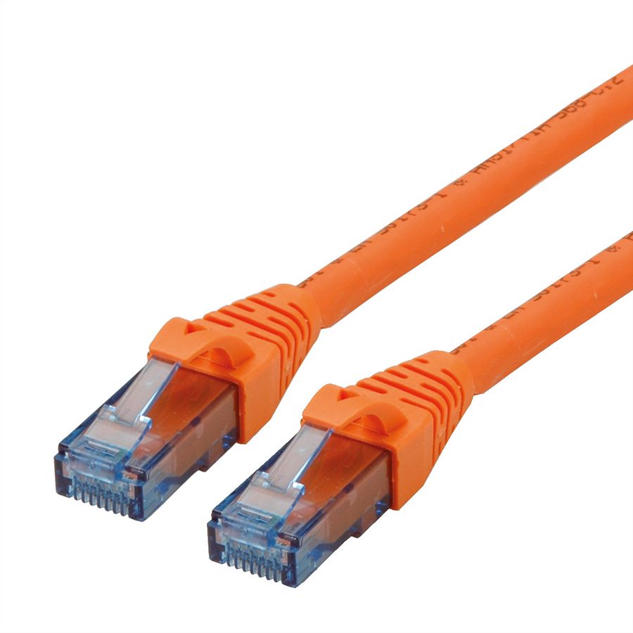 Cordon ROLINE UTP Cat.6A / 10 Gigabit, Component Level, LSOH, orange, 2 m
