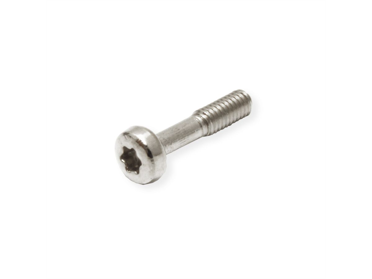 Vis à collet SCHROFF, Torx M2.5 x 12.3 mm, acier nickelé, 100 pièces