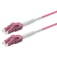 ROLINE Cordon FO 50/125µm OM4, LC/LC, LSOH, UNIBOOT, violet, 0,5 m