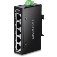TRENDnet TI-ELC50 Mini switch industriel rail DIN, Fast Ethernet à 5 ports