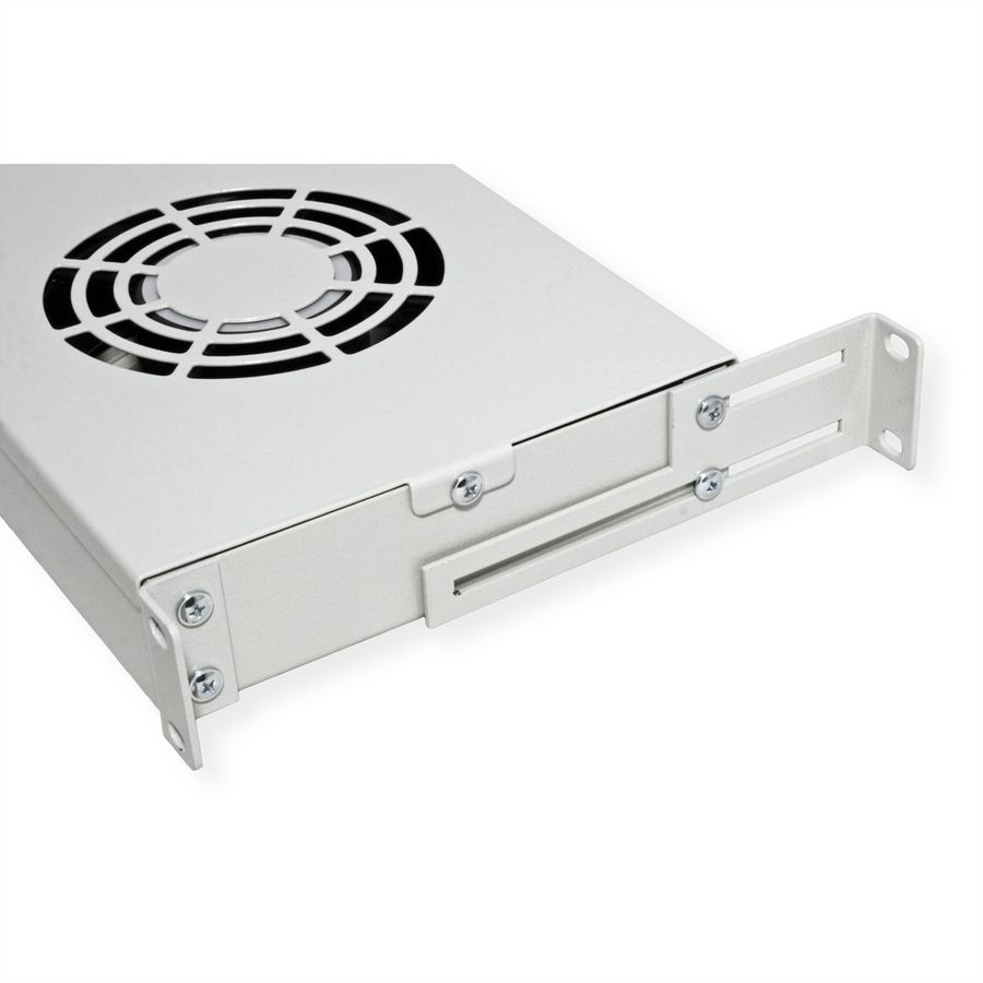 ROLINE 19" Unité de ventilation, 2 ventilateurs, ON/OFF, gris