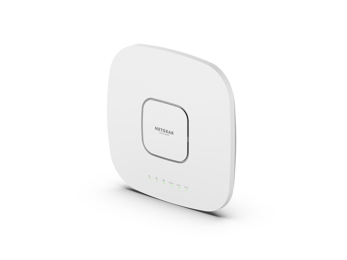 NETGEAR Insight Cloud Managed WiFi 6 AX6000 Tri-band Multi-Gig Access Point (WAX630) 6000 Mbit/s Blanc Connexion Ethernet, supportant l'alimentation via ce port (PoE)