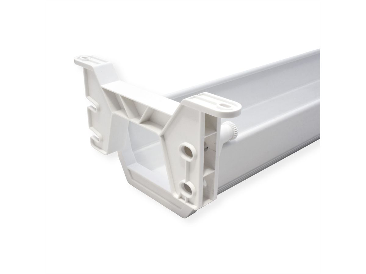 ROLINE Easy2Open Canal de câbles, montage sous le bureau, blanc, 44,9 cm